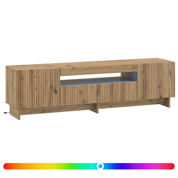 LED TV-kaappi Artisaanitammi Tekninen puu