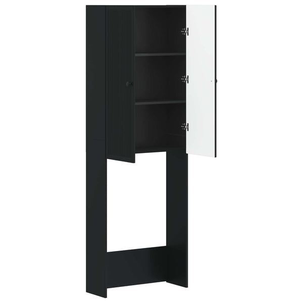 Vessakaappi EDE Musta 66 x 25,5 x 190 cm Tekninen puu