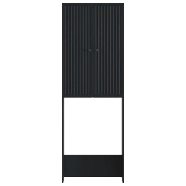 Vessakaappi EDE Musta 66 x 25,5 x 190 cm Tekninen puu