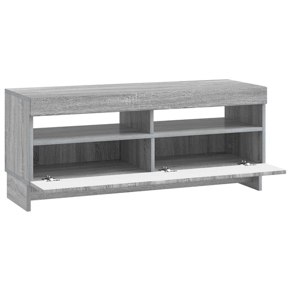 LED TV-kaappi Harmaa Sonoma Tekninen puu