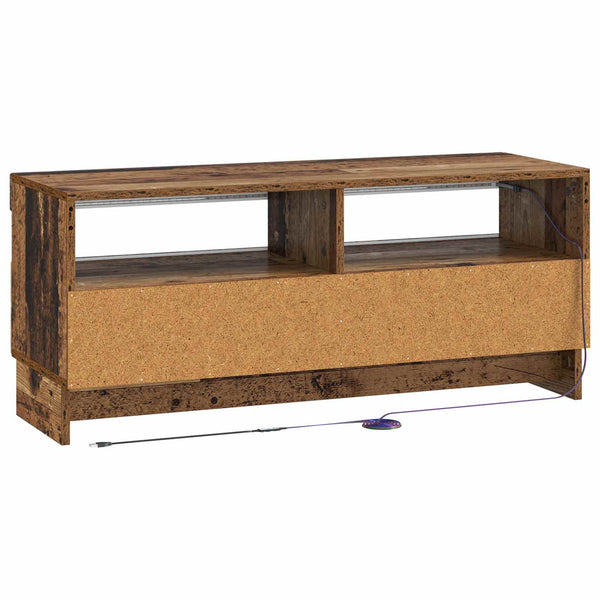 LED TV-kaappi Vanha puu Tekninen puu