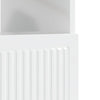 LED TV-kaappi Korkeakiiltoinen valkoinen Tekninen puu