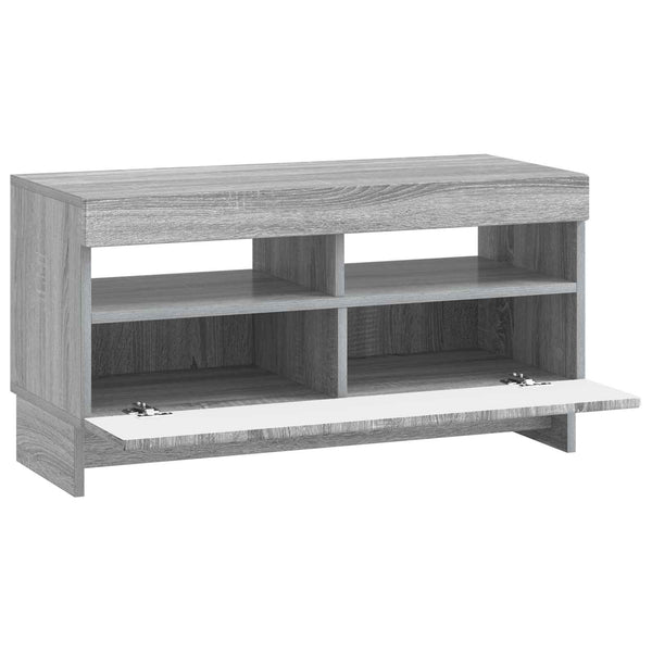 LED TV-kaappi Harmaa Sonoma Tekninen puu