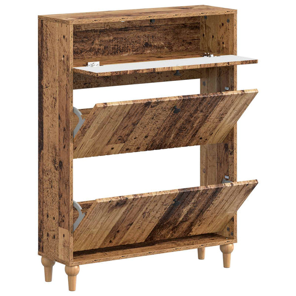 Kenkäkaappi ALKMAAR 78 x 24 x 103 cm Tekninen puu Vanha puu