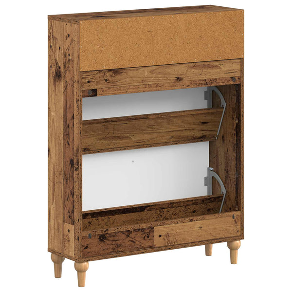 Kenkäkaappi ALKMAAR 78 x 24 x 103 cm Tekninen puu Vanha puu
