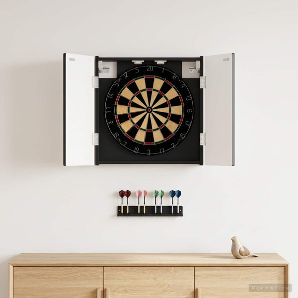 Dartboard-kaappi ALKMAAR Musta 52,5 x 10,5 x 53,5 cm