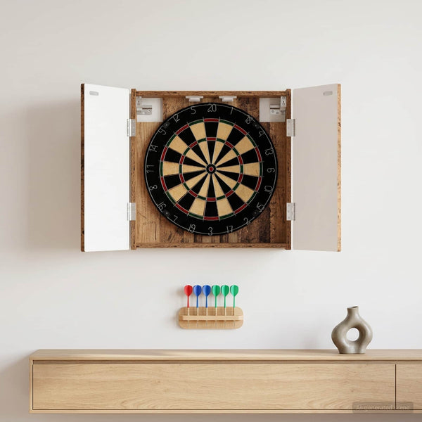 Dartboard-kaappi DELFT Vanha puu 52,5 x 10,5 x 53,5 cm