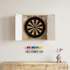 Dartboard-kaappi ALKMAAR Artisaanitammi 52,5 x 10,5 x 53,5 cm