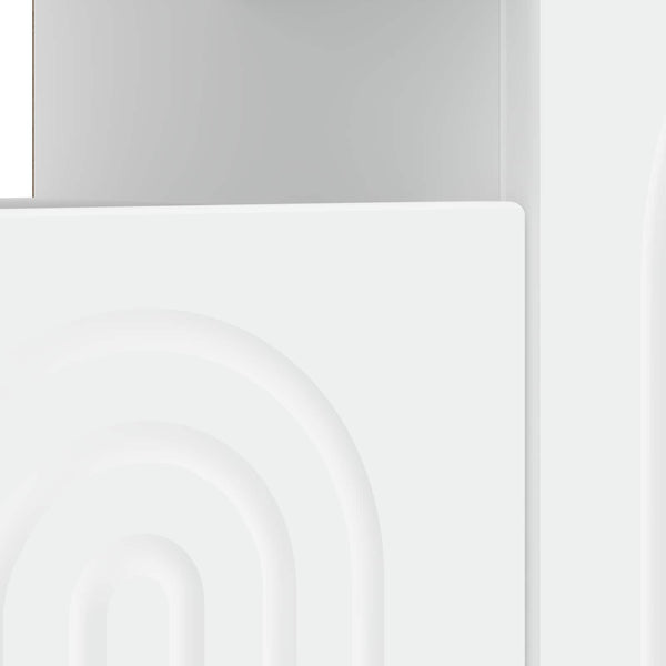 LED TV-kaappi valkoinen Tekninen puu