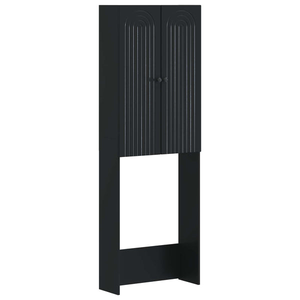 Vessakaappi ALKMAAR Musta 66 x 25,5 x 190 cm Tekninen puu