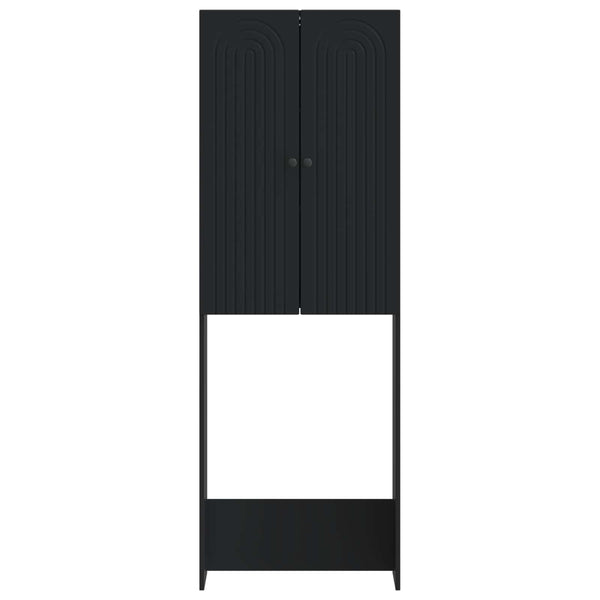 Vessakaappi ALKMAAR Musta 66 x 25,5 x 190 cm Tekninen puu