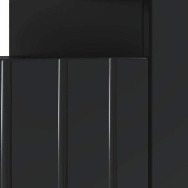 LED TV-kaappi Musta Tekninen puu