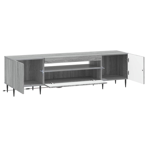 LED TV-kaappi Harmaa Sonoma Tekninen puu