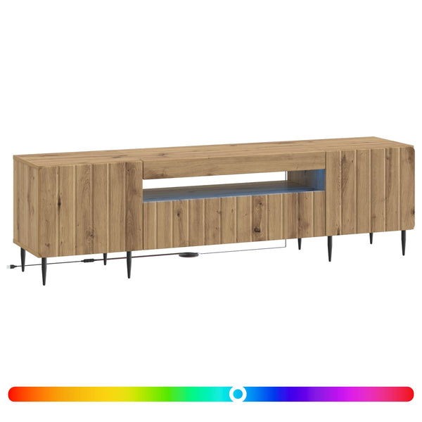 LED TV-kaappi Artisaanitammi Tekninen puu