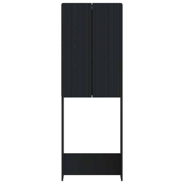 Vessakaappi ZWOLLE Musta 66 x 25,5 x 190 cm Tekninen puu