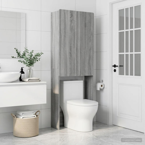 Vessakaappi ZWOLLE Harmaa Sonoma 66 x 25,5 x 190 cm