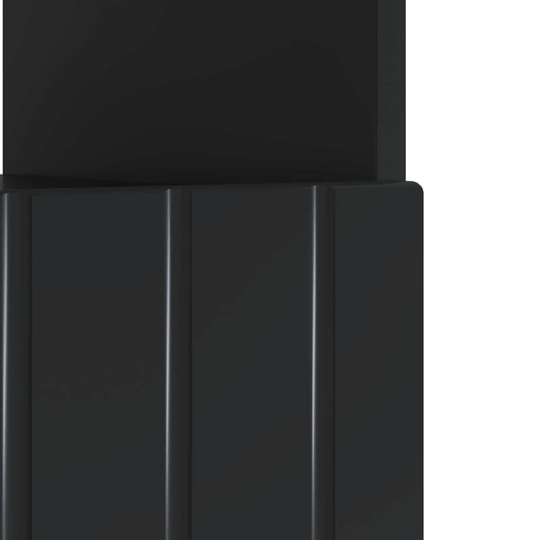 LED TV-kaappi Musta Tekninen puu