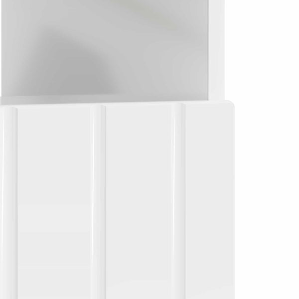 LED TV-kaappi Korkeakiiltoinen valkoinen Tekninen puu