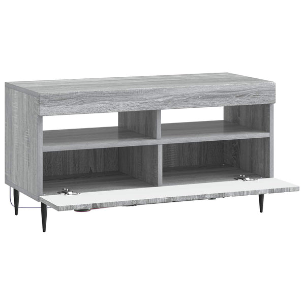 LED TV-kaappi Harmaa Sonoma Tekninen puu