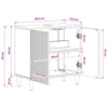 Kylpyhuoneen allaskaappi ARNHEM Korkeakiiltoinen valkoinen