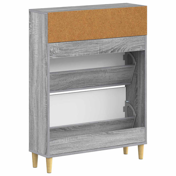 Kenkäkaappi ARNHEM 78 x 24 x 103 cm Tekninen puu Harmaa Sonoma