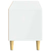 TV-kaappi Korkeakiiltoinen valkoinen Tekninen puu