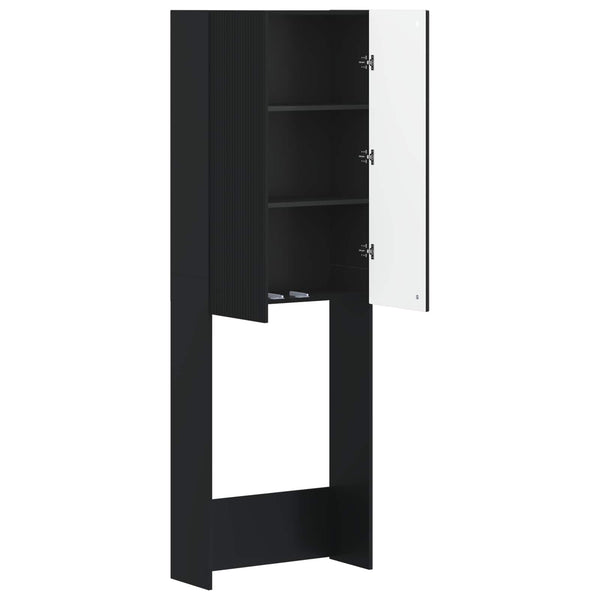Vessakaappi ARNHEM Musta 66 x 25,5 x 190 cm Tekninen puu