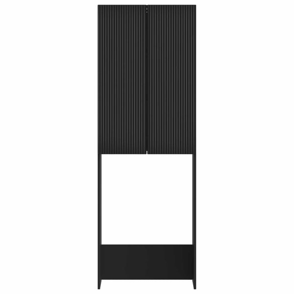 Vessakaappi ARNHEM Musta 66 x 25,5 x 190 cm Tekninen puu