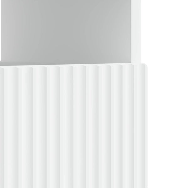 LED TV-kaappi valkoinen Tekninen puu