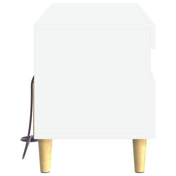 LED TV-kaappi valkoinen Tekninen puu