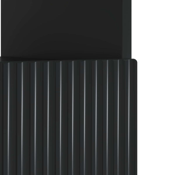 LED TV-kaappi Musta Tekninen puu