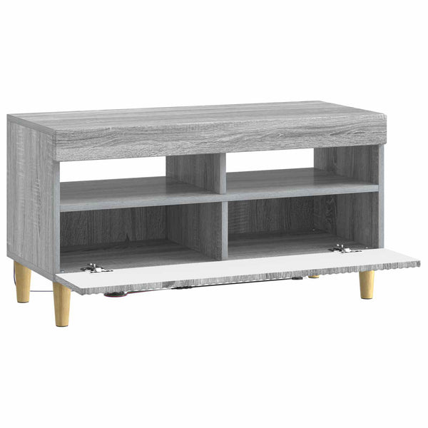 LED TV-kaappi Harmaa Sonoma Tekninen puu