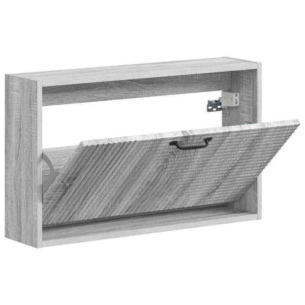 Seinälle asennettava kenkäkaappi HAARLEM 71 x 17 x 43 cm