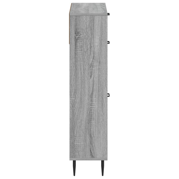 Kenkäkaappi HAARLEM 78 x 24 x 103 cm Tekninen puu Harmaa Sonoma