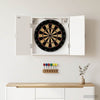 Dartboard-kaappi HAARLEM valkoinen 52,5 x 10,5 x 53,5 cm