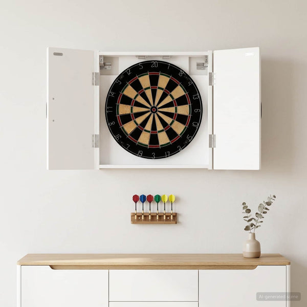 Dartboard-kaappi HOORN valkoinen 52,5 x 10,5 x 53,5 cm