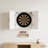 Dartboard-kaappi HAARLEM Korkeakiiltoinen valkoinen