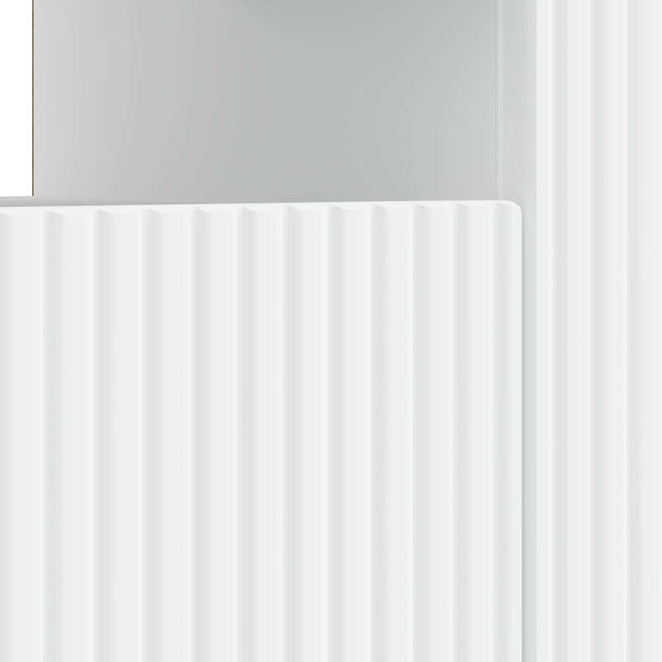 LED TV-kaappi valkoinen Tekninen puu