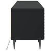 LED TV-kaappi Musta Tekninen puu