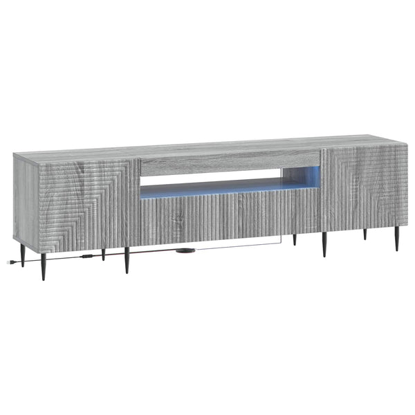 LED TV-kaappi Harmaa Sonoma Tekninen puu