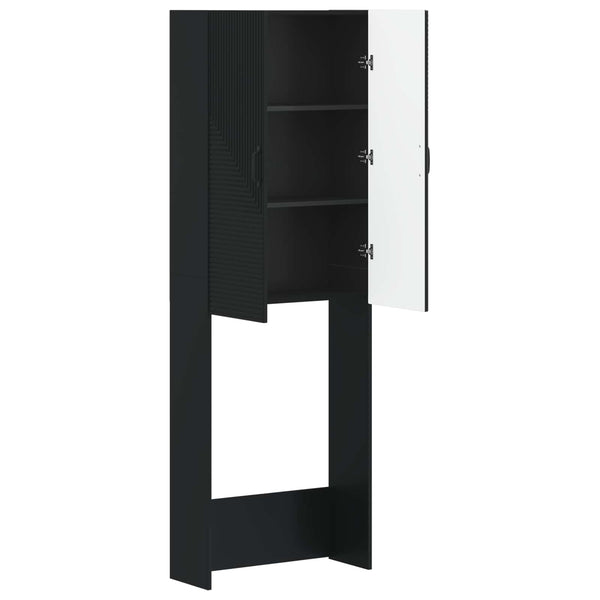 Vessakaappi HAARLEM Musta 66 x 25,5 x 190 cm Tekninen puu