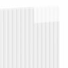 Seinälle asennettava pääty HAARLEM Korkeakiiltoinen valkoinen