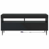 LED TV-kaappi Musta Tekninen puu