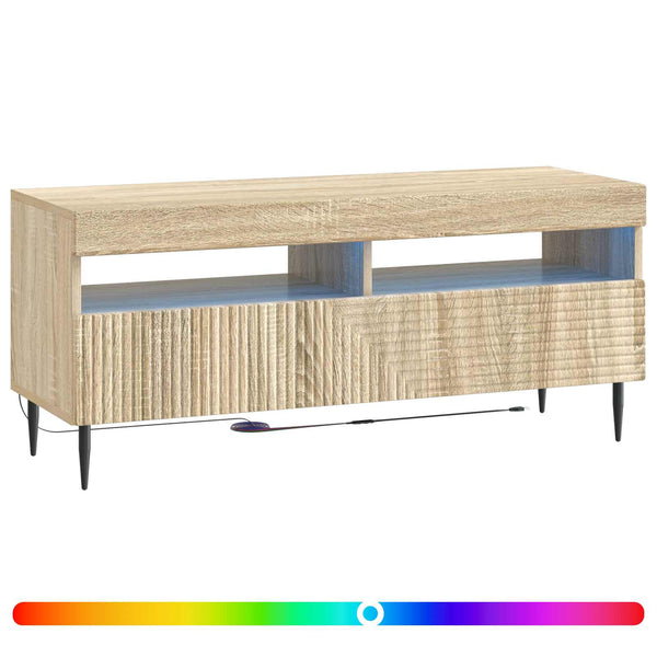 LED TV-kaappi Sonoma-tammi Tekninen puu