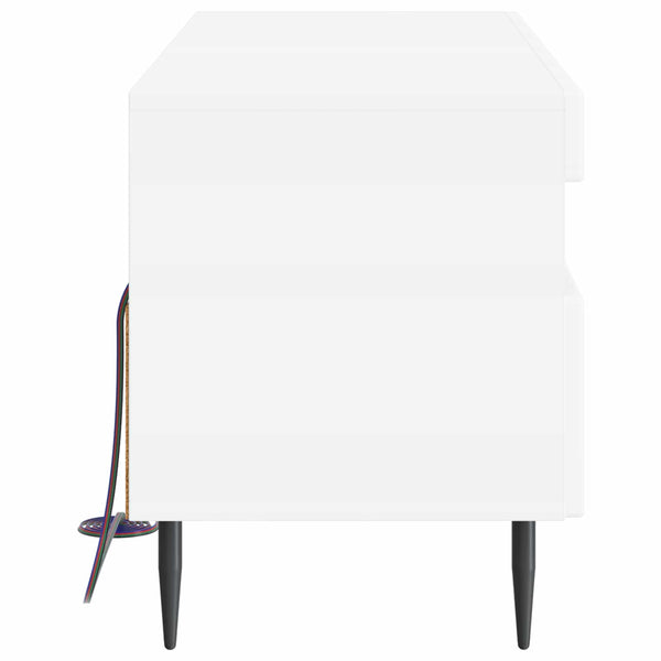 LED TV-kaappi valkoinen Tekninen puu