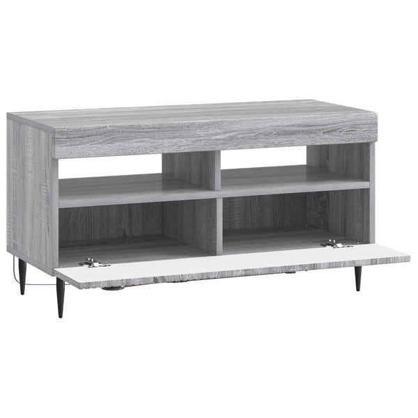 LED TV-kaappi Harmaa Sonoma Tekninen puu