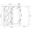 Dartboard-kaappi DELFT Harmaa Sonoma 52,5 x 10,5 x 53,5 cm
