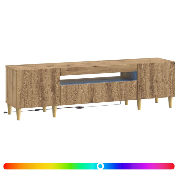 LED TV-kaappi Artisaanitammi Tekninen puu