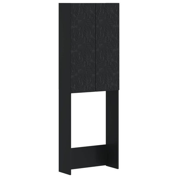 Vessakaappi DELFT Musta 66 x 25,5 x 190 cm Tekninen puu