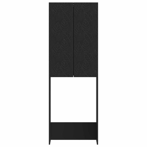 Vessakaappi DELFT Musta 66 x 25,5 x 190 cm Tekninen puu